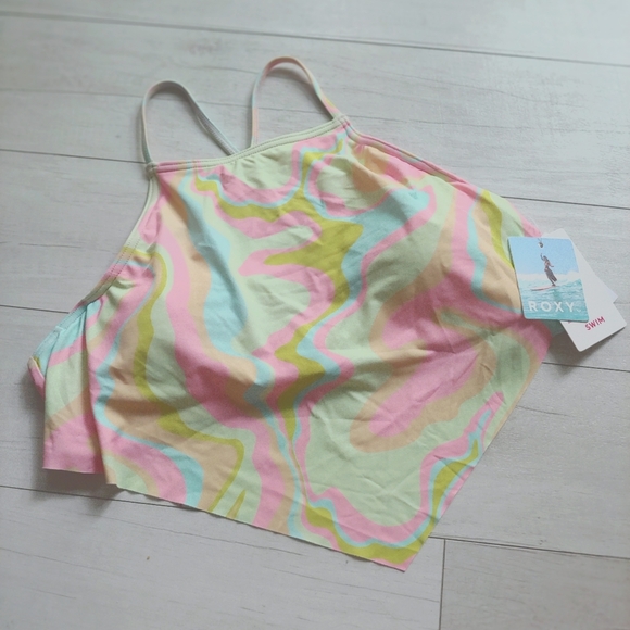 ROXY NEW Tropics Hype Crop Bikini Top - Picture 4 of 13